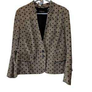 Lane Bryant Polka Dot Houndstooth Check Blazer.